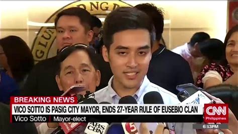 Vico Sotto is new mayor of Pasig City, ends Eusebio clan’s 27.